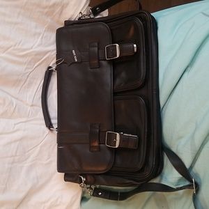 Leather laptop bag/messenger